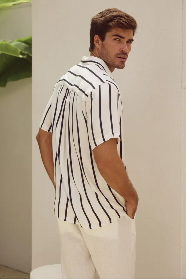Runaway The Label Shirts ELIJAH SHIRT Whiteblack 8211 Men