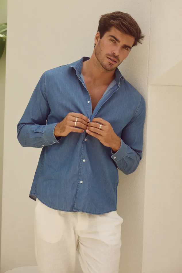 Runaway The Label Shirts JAKE SHIRT Blue 8211 Men