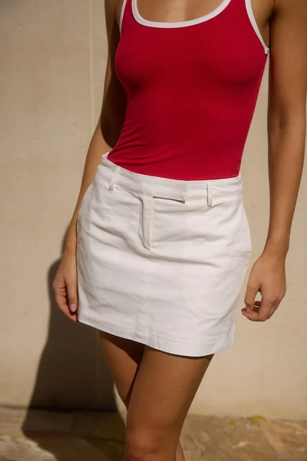 Runaway The Label Skirts ZION MINI SKIRT White 8211 Women