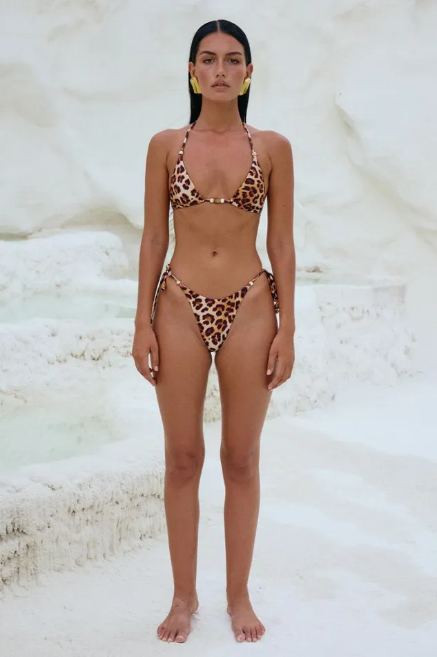 Runaway The Label Summer Sets BAHAMA BOTTOM Leopard Print 8211 Women