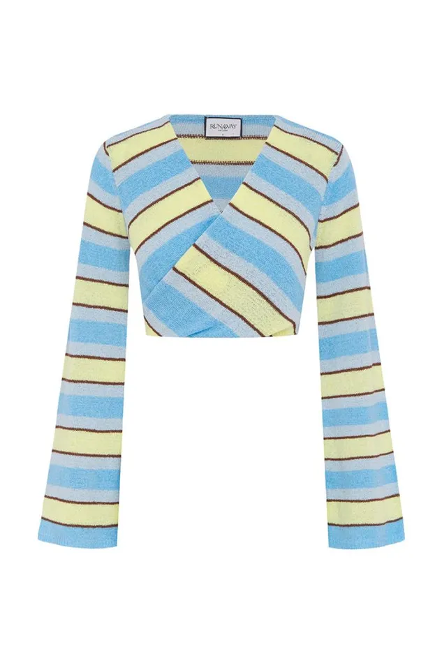 Runaway The Label Summer Sets NATALIE TOP Blue Multi 8211 Women