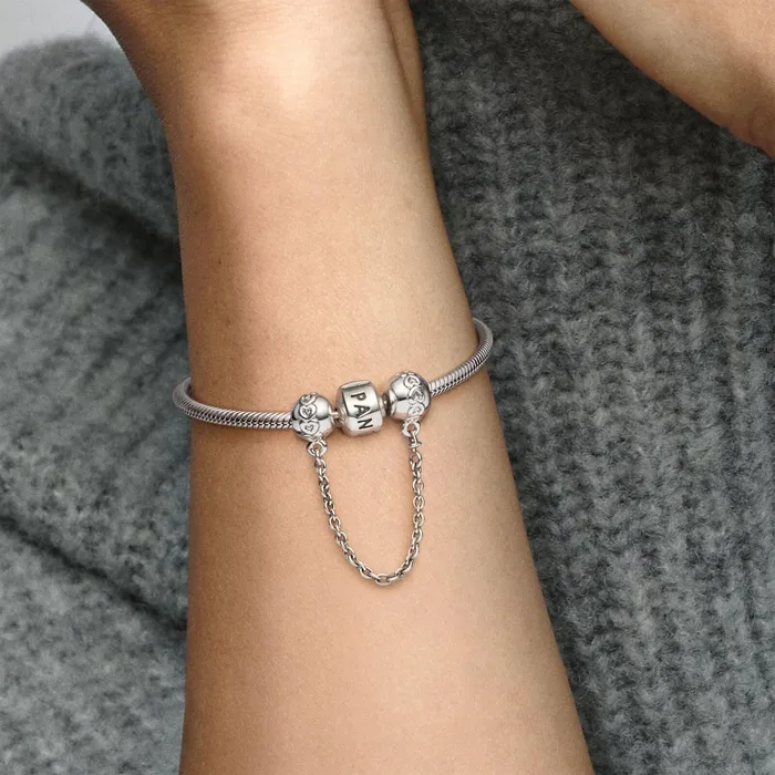 Safety Chains Women Pandora Band Of Hearts Safety Chain Charm