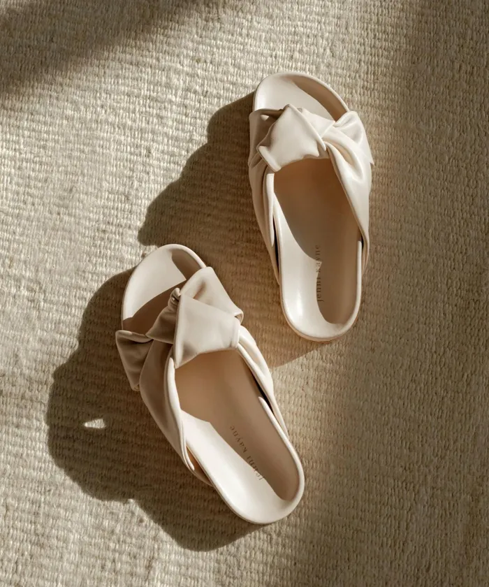 Sandals and Slides Women Jenni Kayne Leather Knot Sandal Sand