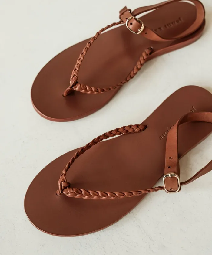 Sandals and Slides Women Jenni Kayne Leather Mila Sandal Saddle