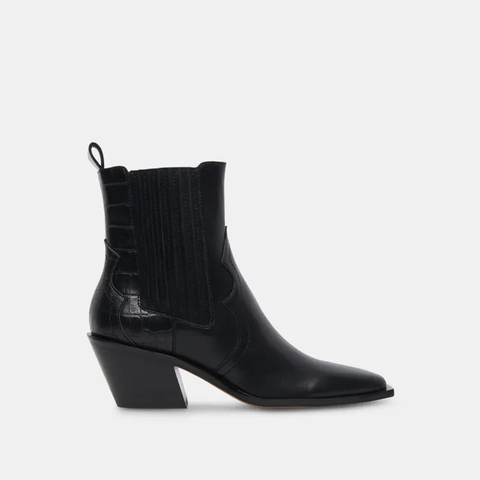 Senna Booties Black Multi Leather Women Dolce Vita Boots and Booties
