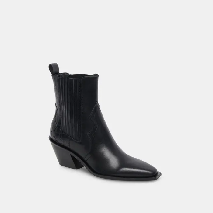 Senna Booties Black Multi Leather Women Dolce Vita Boots and Booties