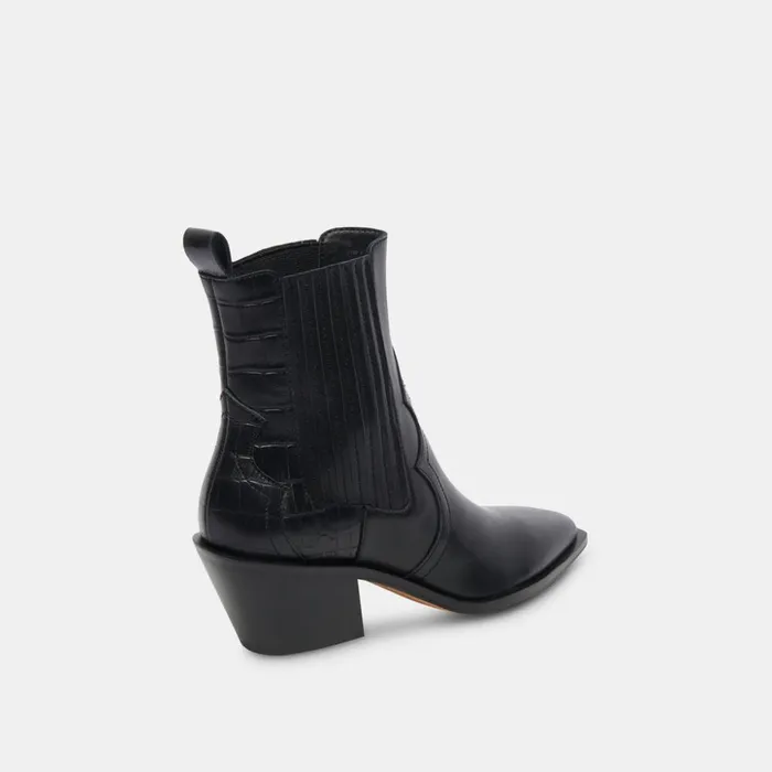 Senna Booties Black Multi Leather Women Dolce Vita Boots and Booties