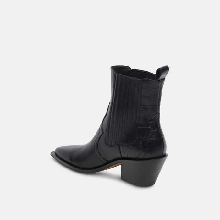 Senna Booties Black Multi Leather Women Dolce Vita Boots and Booties