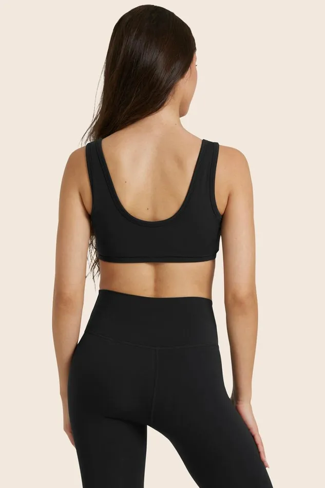 SET ACTIVE Activewear AIRLUXE BREATHE SCOOP BRA 8211 ONYX 8211 Women