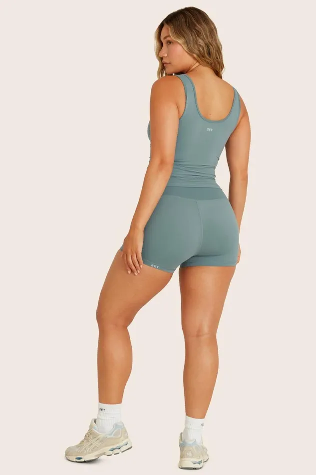 SET ACTIVE Activewear AIRLUXE BREATHE SCOOP TANK 8211 BAY 8211 Women