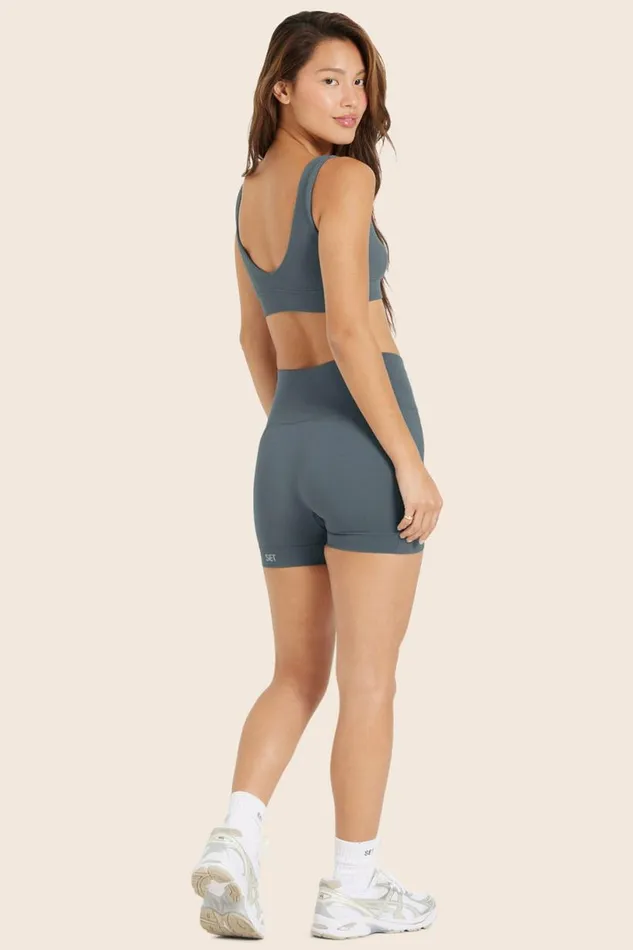 SET ACTIVE Activewear SCULPTFLEX POWER SHORTS 8211 SLATE 8211 Women