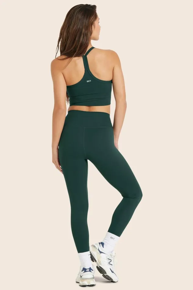 SET ACTIVE Activewear SPORTBODY SPORTY LEGGINGS 8211 IVY 8211 Women