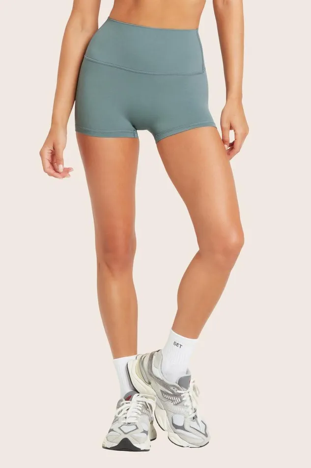 SET ACTIVE Bottoms AIRLUXE BREATHE MINI SHORTS 8211 BAY 8211 Women