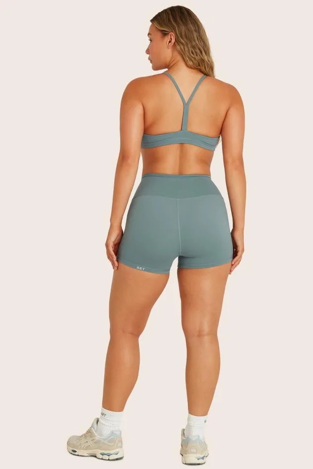 SET ACTIVE Bottoms AIRLUXE BREATHE MINI SHORTS 8211 BAY 8211 Women