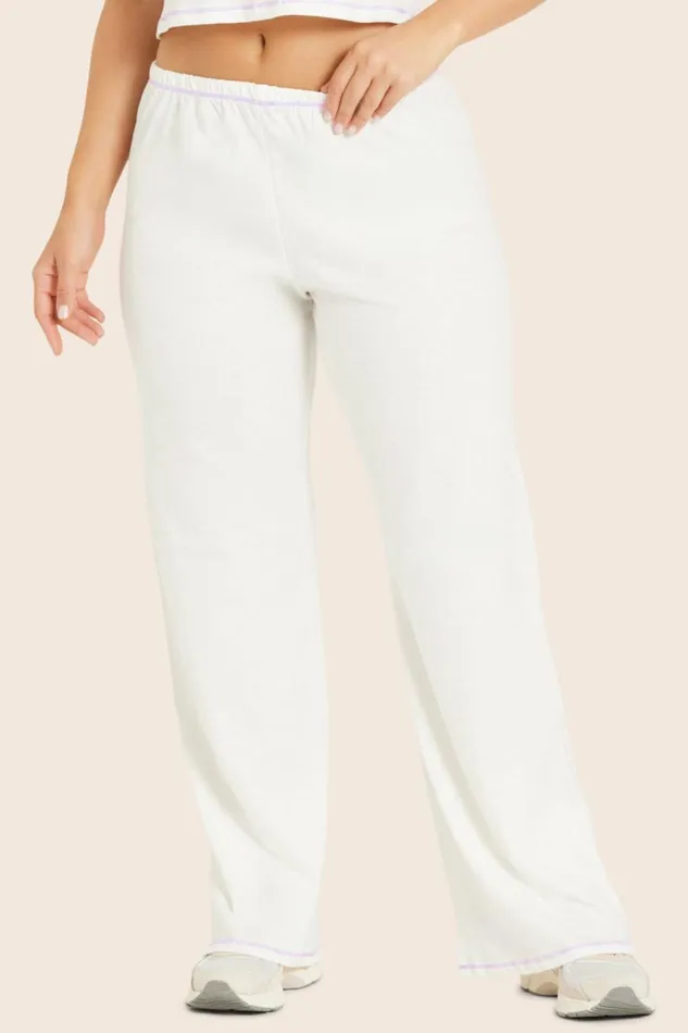 SET ACTIVE Bottoms CLASSIC COTTON DAILY LINNY PANTS 8211 BLANCPETUNIA 8211 Women