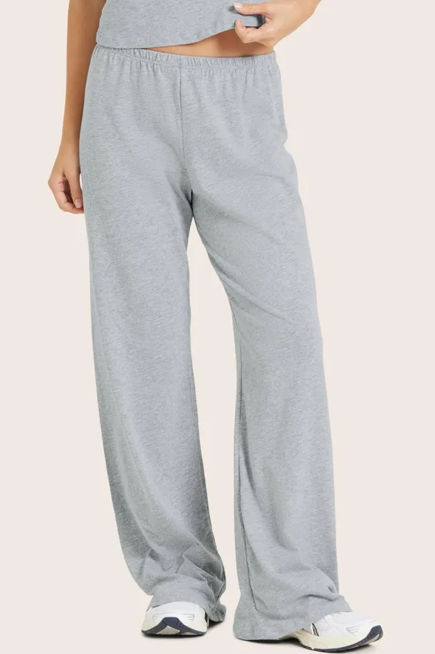 SET ACTIVE Bottoms CLASSIC COTTON DAILY LINNY PANTS 8211 FOG HEATHER GREY 8211 Women