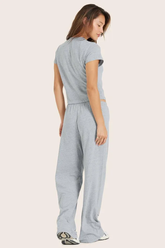 SET ACTIVE Bottoms CLASSIC COTTON DAILY LINNY PANTS 8211 FOG HEATHER GREY 8211 Women