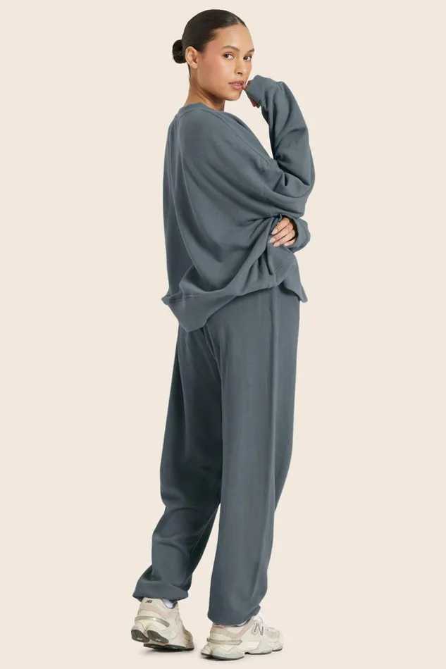 SET ACTIVE Bottoms LIGHTWEIGHT SWEATS CLASSIC OLD SCHOOL SWEATPANTS 8211 SLATE 8211 Women