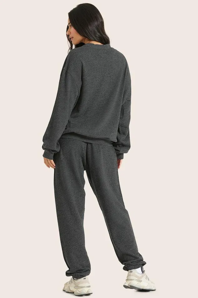 SET ACTIVE Bottoms LIGHTWEIGHT SWEATS CLASSIC SWEATPANTS 8211 PEPPER HEATHER GREY 8211 Women