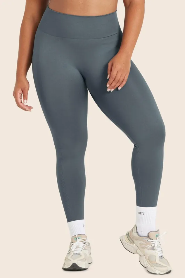 SET ACTIVE Bottoms SCULPTFLEX POWER LEGGINGS 8211 SLATE 8211 Women