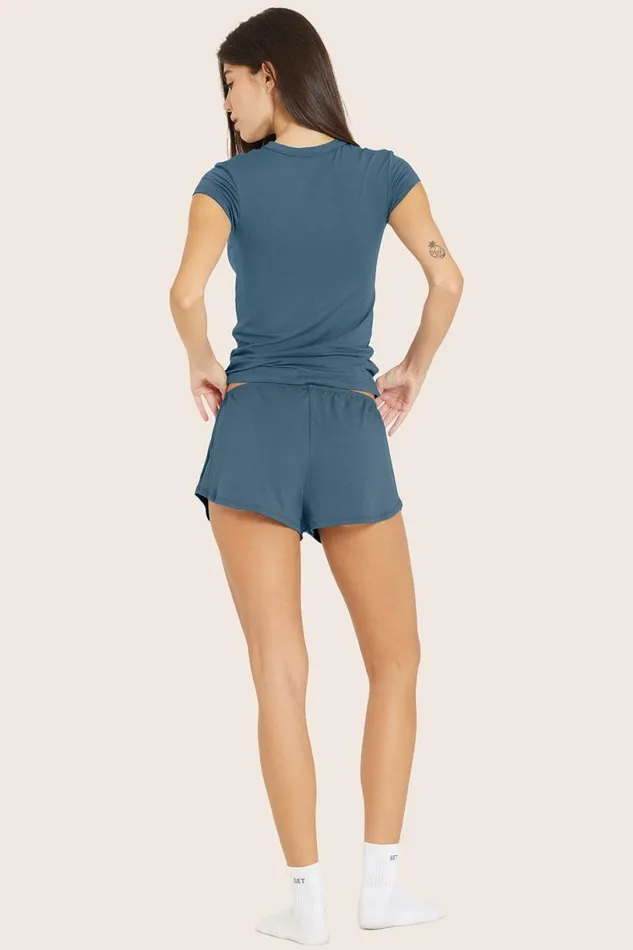 SET ACTIVE Bottoms SLEEP JERSEY RELAXED SLEEP SHORTS 8211 JAY 8211 Women