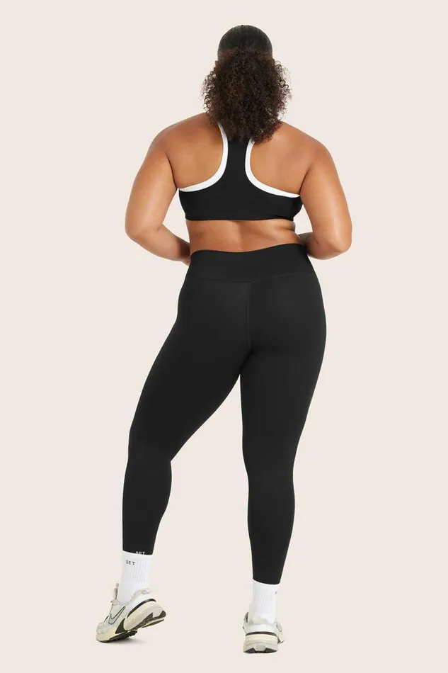 SET ACTIVE Bottoms SPORTBODY SPORTY LEGGINGS 8211 ONYX 8211 Women