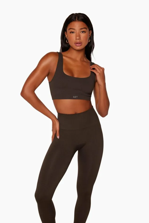 SET ACTIVE Bras SCULPTFLEX POWER BOX CUT BRA 8211 ESPRESSO 8211 Women