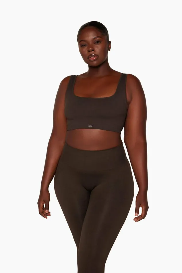 SET ACTIVE Bras SCULPTFLEX POWER BOX CUT BRA 8211 ESPRESSO 8211 Women