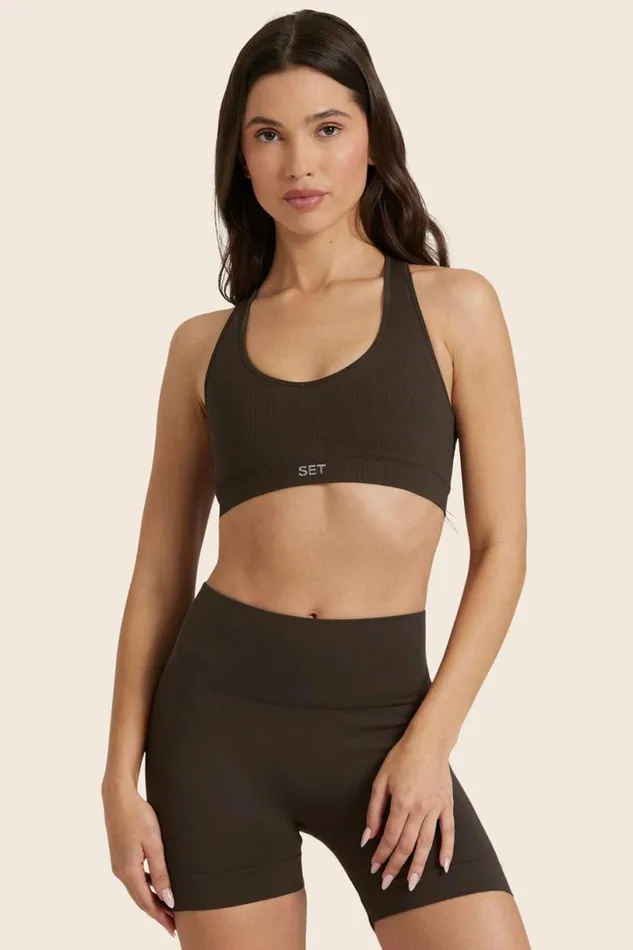 SET ACTIVE Bras SCULPTFLEX POWER RACER BRA 8211 ESPRESSO 8211 Women