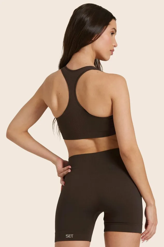 SET ACTIVE Bras SCULPTFLEX POWER RACER BRA 8211 ESPRESSO 8211 Women