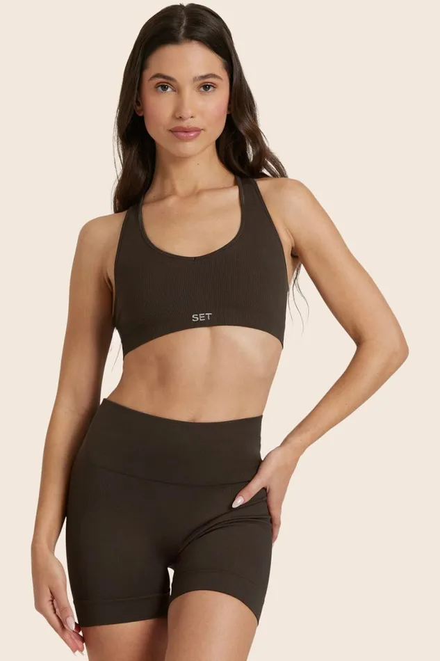 SET ACTIVE Bras SCULPTFLEX POWER RACER BRA 8211 ESPRESSO 8211 Women