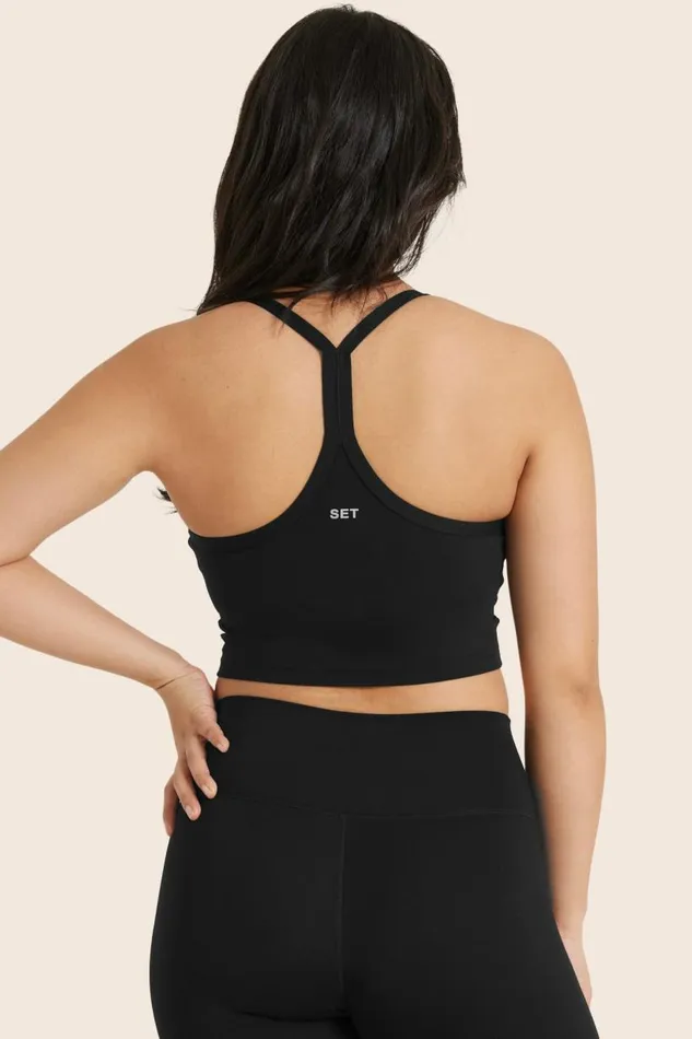SET ACTIVE Bras Tops SPORTBODY SPORTY Y CAMI BRA 8211 ONYX 8211 Women