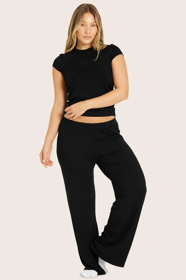 SET ACTIVE Lounge SLEEP JERSEY CLASSIC SLEEP PANTS 8211 ONYX 8211 Women