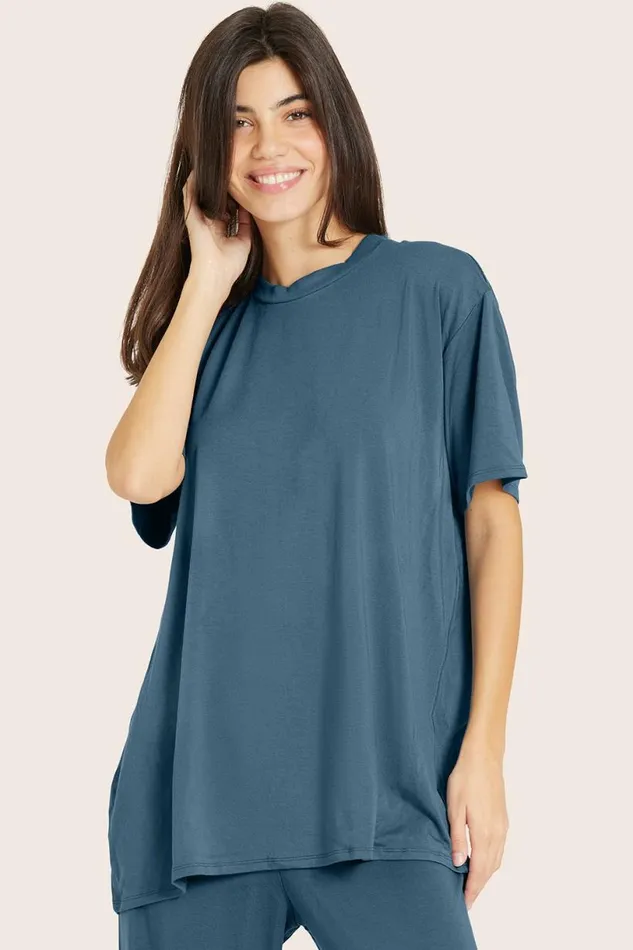 SET ACTIVE Lounge SLEEP JERSEY OVERSIZED BOYFRIEND SLEEP TEE 8211 JAY 8211 Women