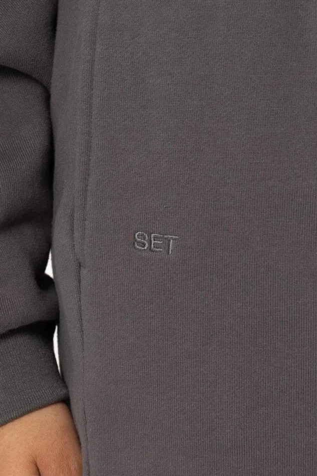SET ACTIVE Sweats HEAVYWEIGHT SWEATS DRAWSTRING SWEATPANTS 8211 GRAPHITE 8211 Women