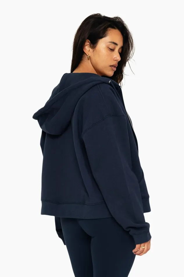 SET ACTIVE Sweats HEAVYWEIGHT SWEATS ZIP HOODIE 8211 OXFORD 8211 Women