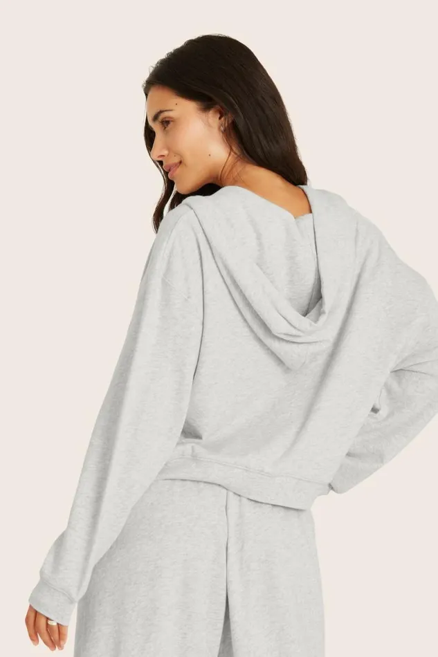 SET ACTIVE Sweats LIGHTWEIGHT SWEATS CLASSIC ZIP HOODIE 8211 HEATHER GREY 8211 Women