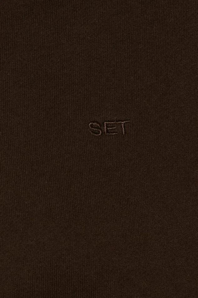 SET ACTIVE Tops HEAVYWEIGHT SWEATS HOODIE 8211 ESPRESSO 8211 Women