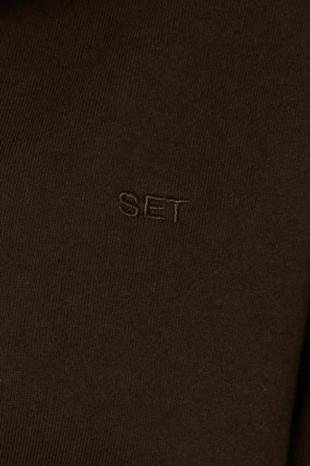 SET ACTIVE Tops HEAVYWEIGHT SWEATS ZIP HOODIE 8211 ESPRESSO 8211 Women