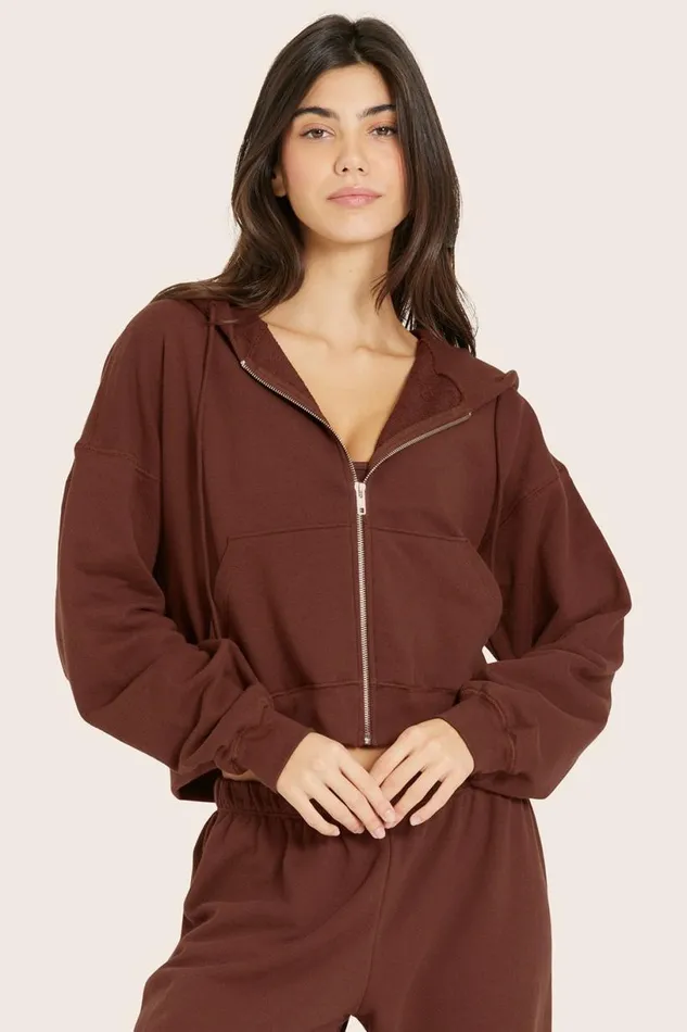 SET ACTIVE Tops LIGHTWEIGHT SWEATS CLASSIC ZIP HOODIE 8211 COLA 8211 Women