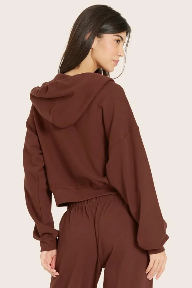 SET ACTIVE Tops LIGHTWEIGHT SWEATS CLASSIC ZIP HOODIE 8211 COLA 8211 Women