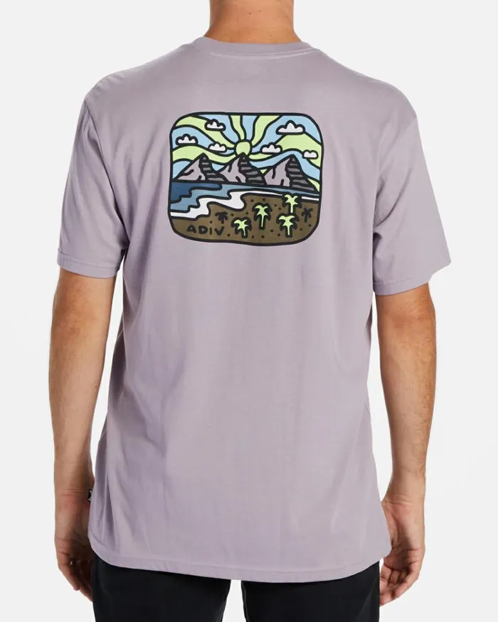Shine TShirt Purple Ash Men Billabong TShirts