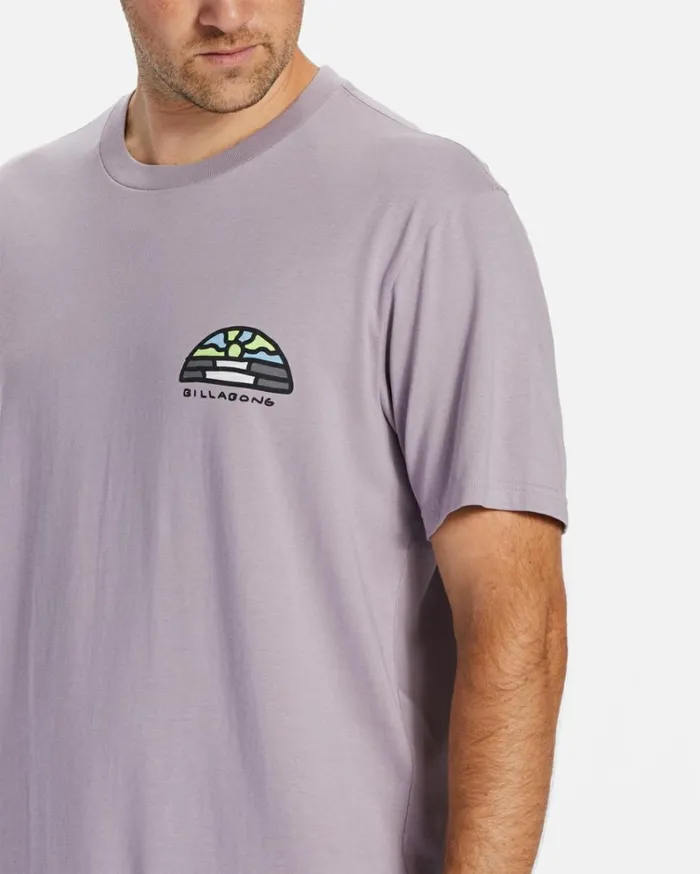 Shine TShirt Purple Ash Men Billabong TShirts