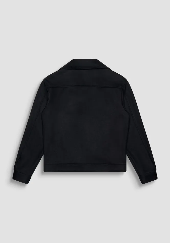 Shirts Men Antony Morato Hamburg Relaxed Fit Shirt In Wool Cotton Blend Fabric Black