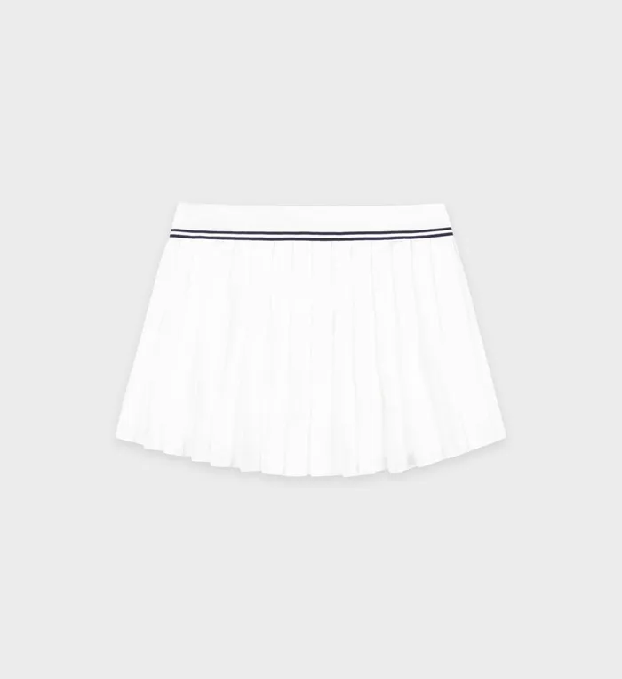 Skirts and Dresses Women Sporty and Rich Abigail Pleated Skirt 8211 Off WhiteNavy