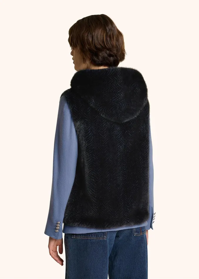 SLEEVELESS MINK JACKET Women Kiton Outerwear SLEEVELESS MINK JACKET Women Kiton Outerwear