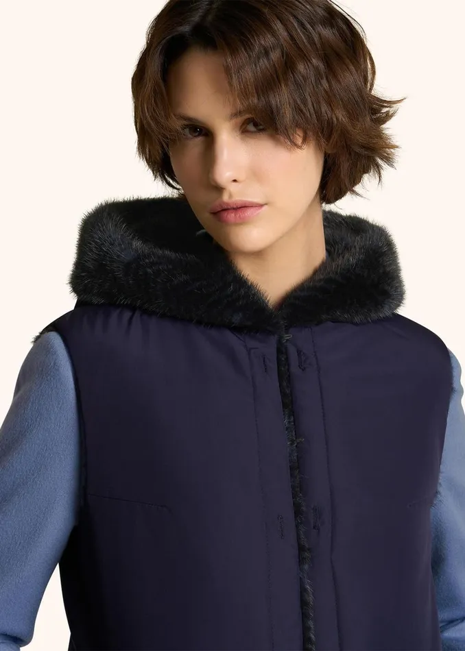 SLEEVELESS MINK JACKET Women Kiton Outerwear SLEEVELESS MINK JACKET Women Kiton Outerwear