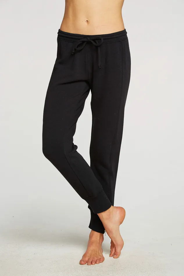 Slub French Terry Zip Side Jogger Womens Bottoms Chaser Brand