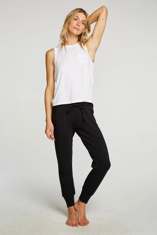 Slub French Terry Zip Side Jogger Womens Bottoms Chaser Brand