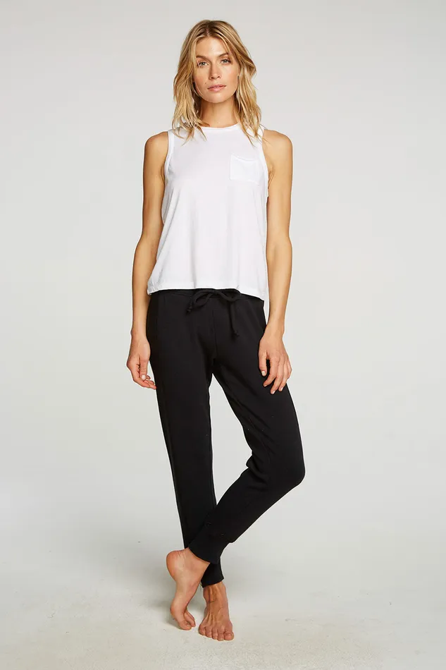 Slub French Terry Zip Side Jogger Womens Bottoms Chaser Brand